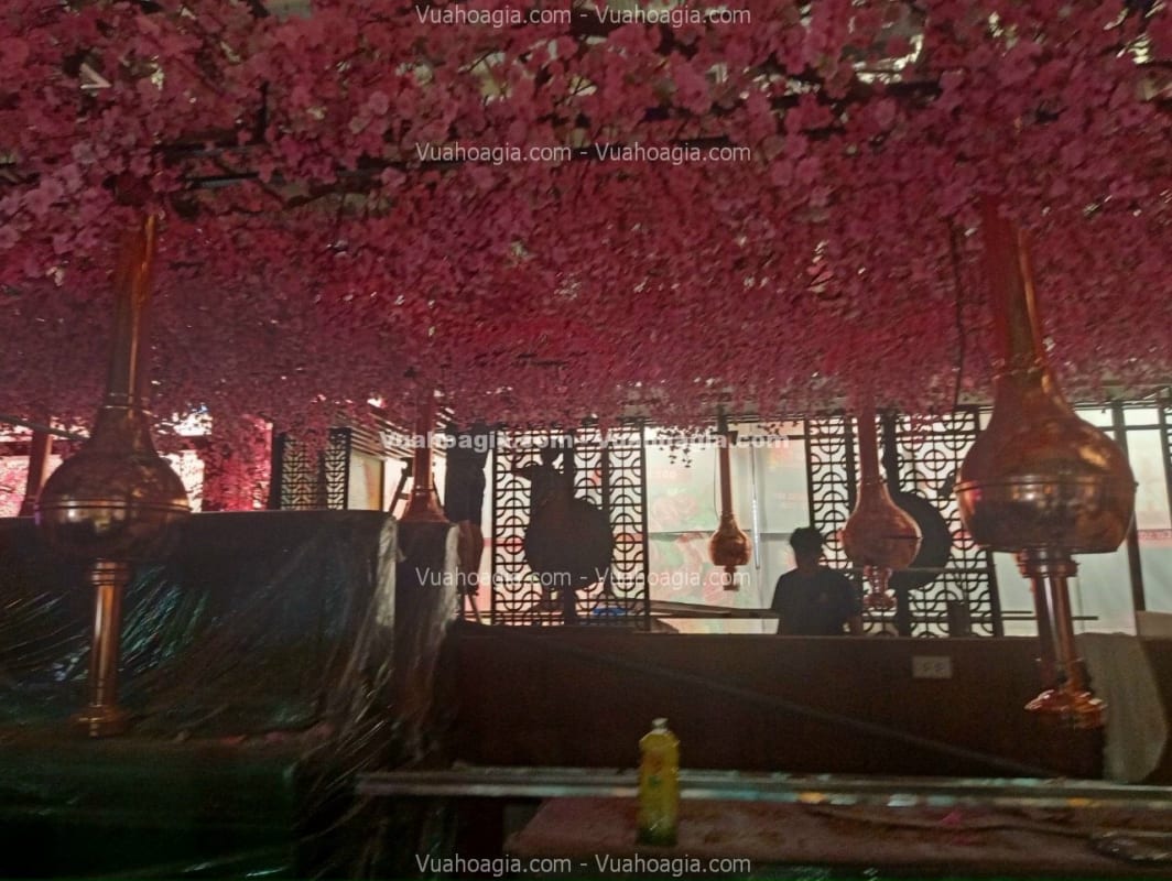 Decor hoa anh đào giả