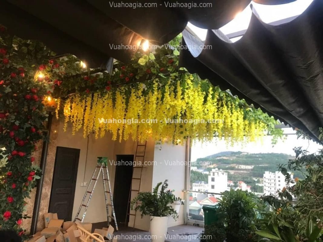 giàn hoa tử đằng giả