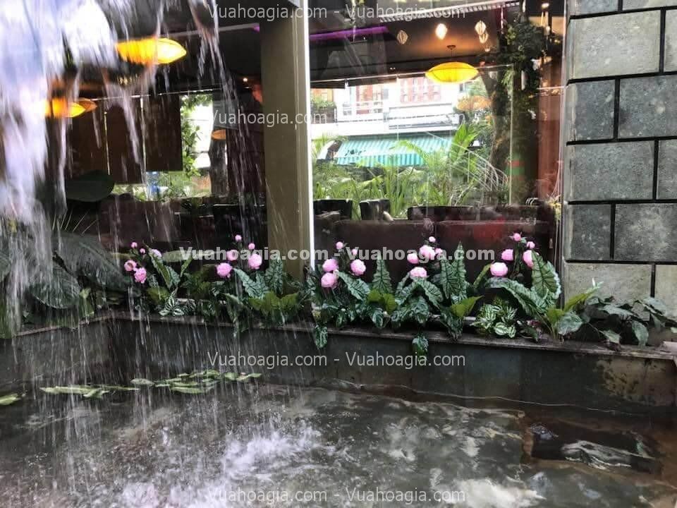 bục cây giả trang trí quán spa hcm bục cây giả trang trí quán spa hcm