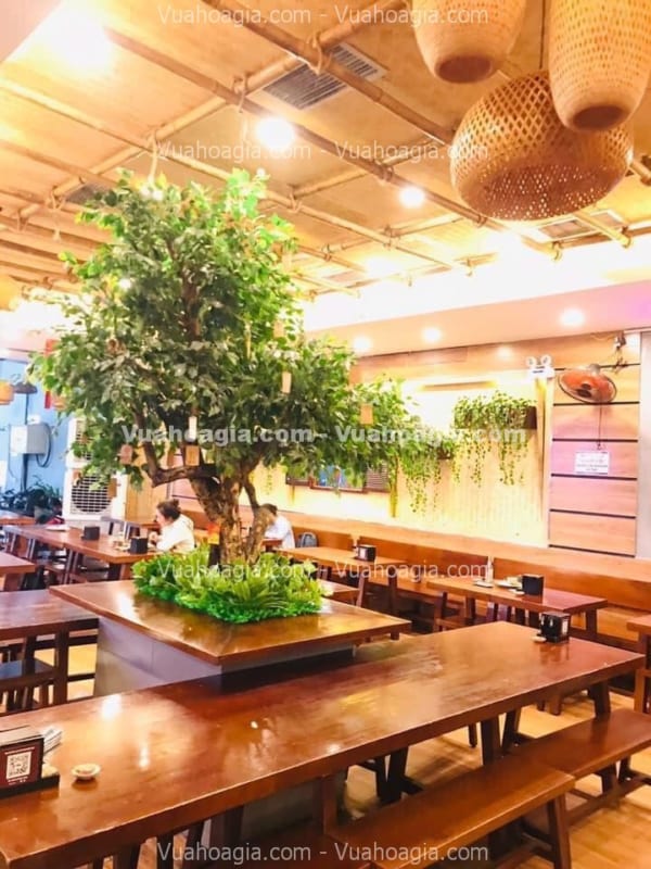 cây si giả trang trí quán cafe cây si giả trang trí quán cafe