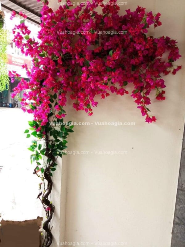 cây hoa giấy giả đẹp decor
