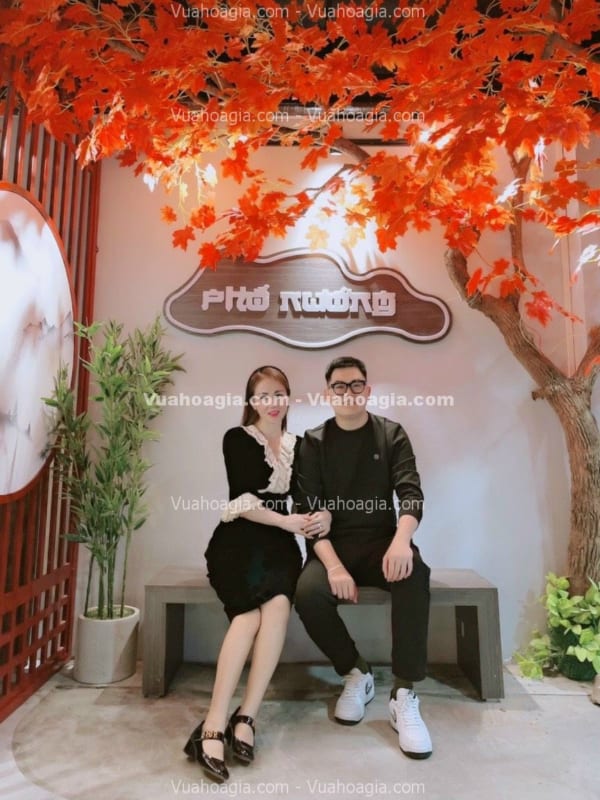 decor cây phong giả giá rẻ