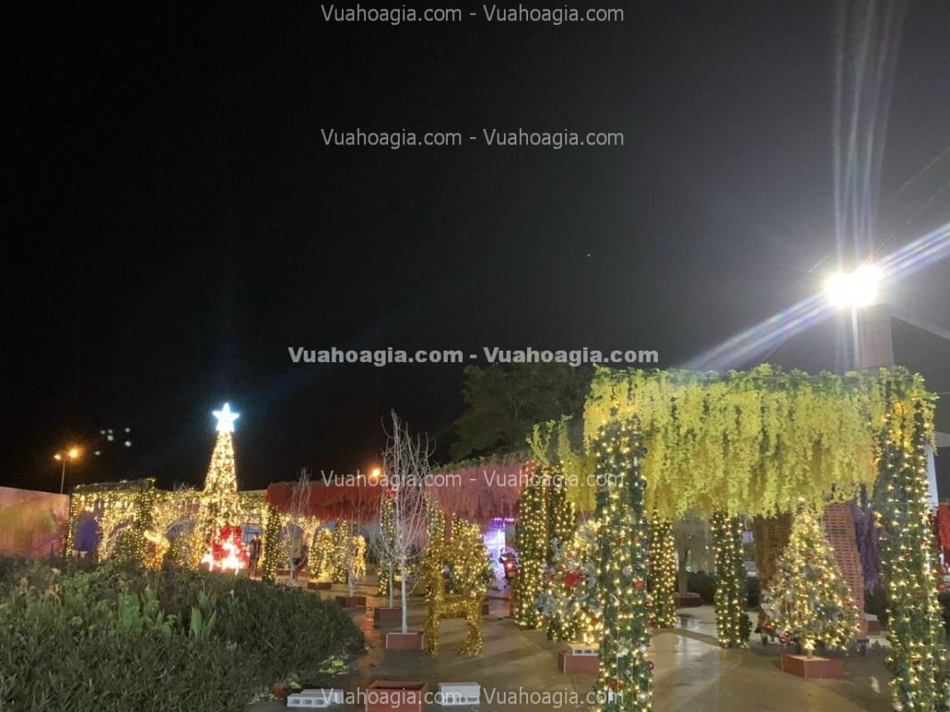 thi công giàn hoa tử đằng giả